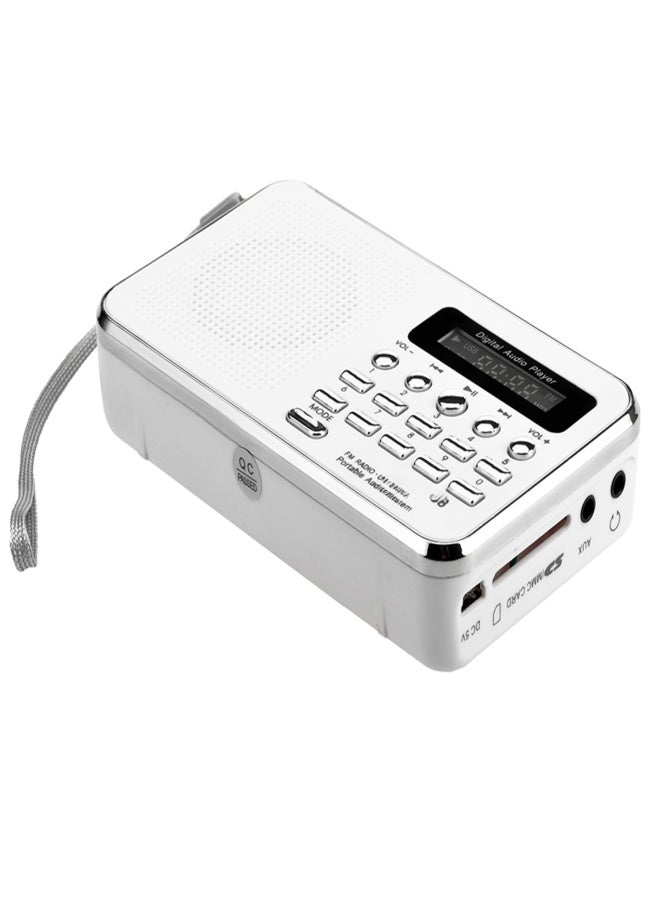L-938 Mini FM Radio Digital Portable 3W Stereo Speaker MP3 Audio Player High Fidelity Sound Quality w/ 1.5 Inch Display Screen Support USB Drive TF SD MMC Card AUX-IN Earphone-out - Image 1