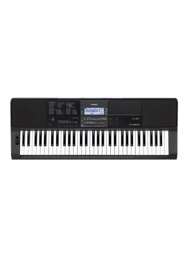 CASIO Standard Keyboard CT-X800C2 with 61 Keys Touch Response and 600 Tones - Image 1