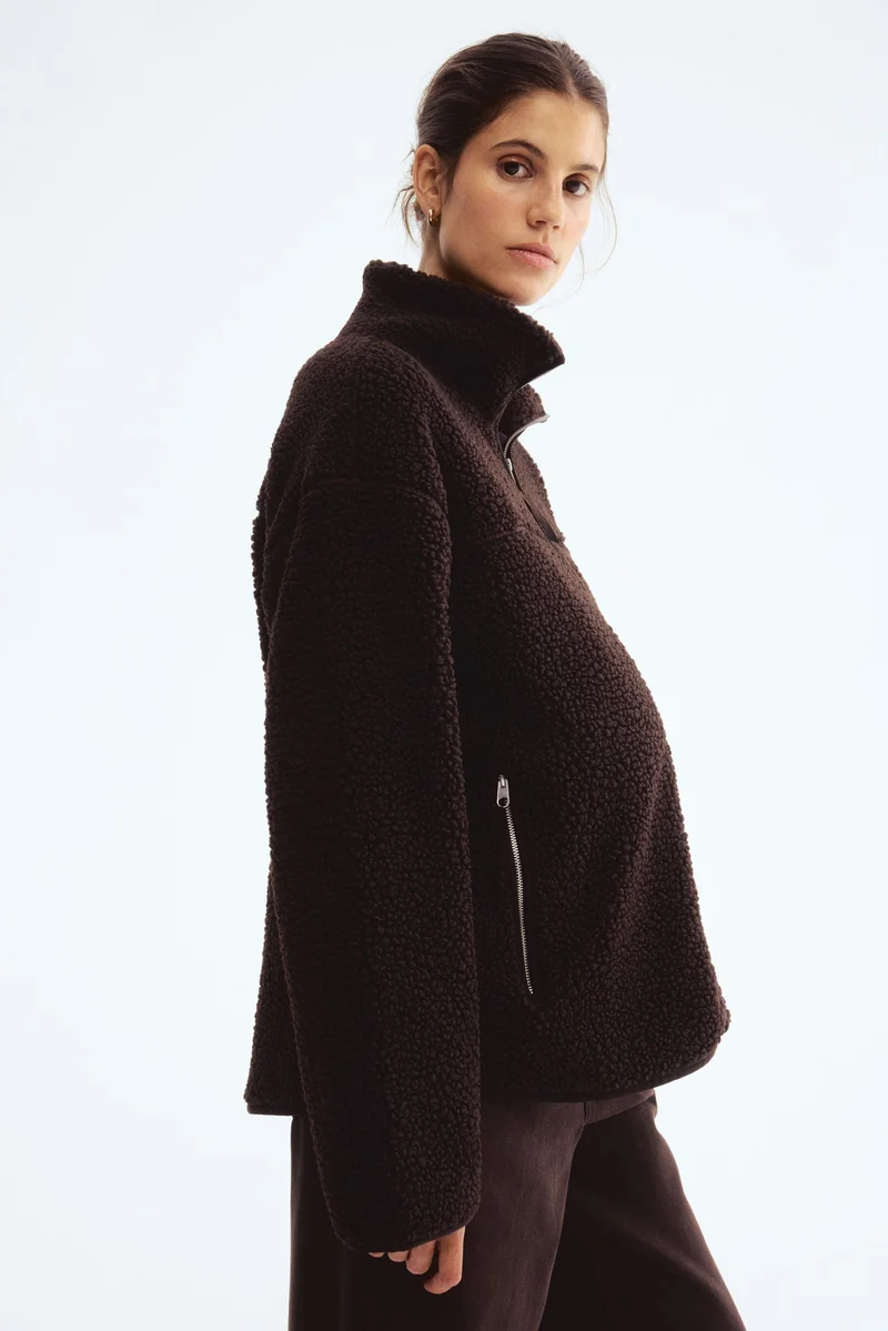 H&M  MAMA Before & After Babywearing teddy jacket for Women | Best Price UAE