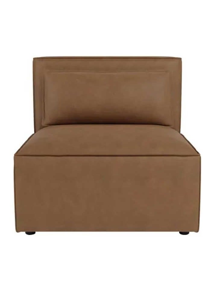 KARNAK Modern 3-seater Corner Sofa Set Grey Faux Leather Modular Design - Image 2