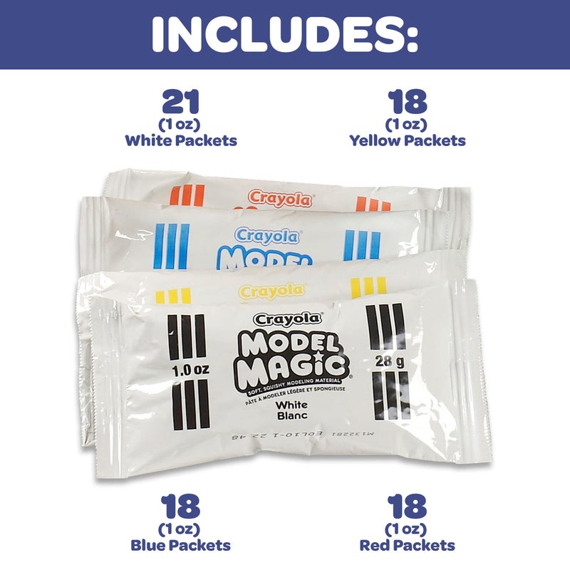 Crayola Model Magic (75ct), Kids Modeling Clay Alternative, 1oz Packs, Sculpting & Modeling Material, Art Supplies for Teachers, Air Dry Clay, Ages 3+ - Image 2