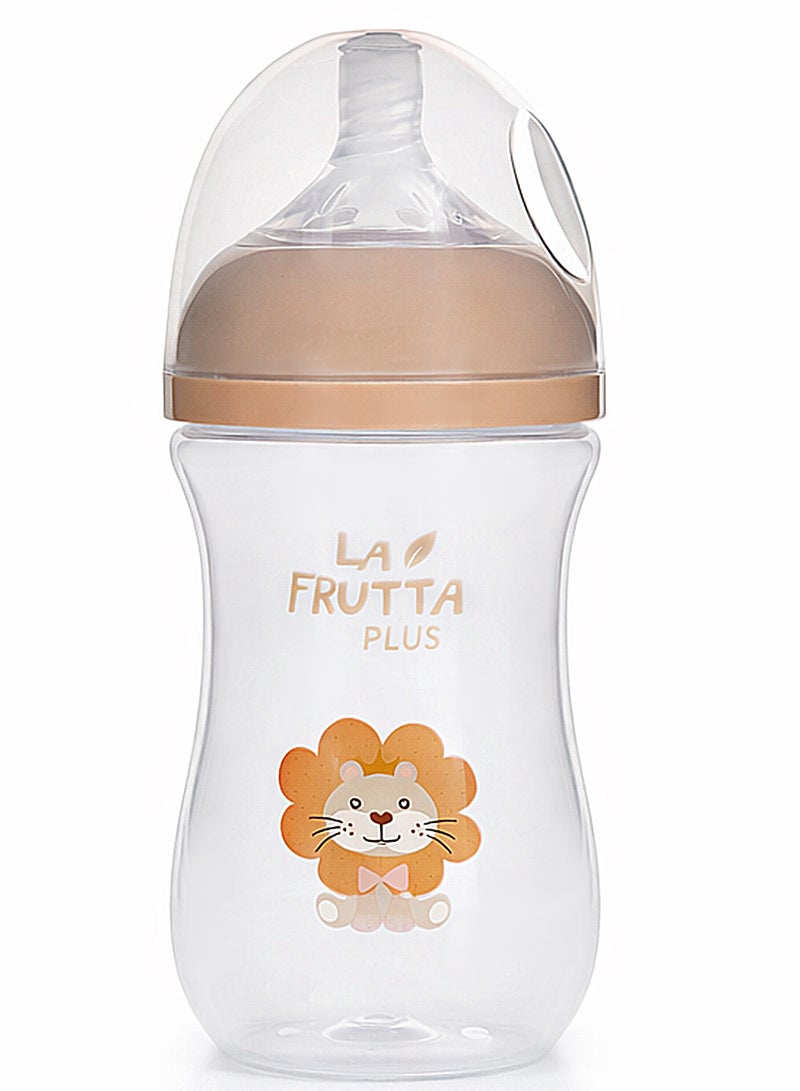 La Frutta Plus Natural Flow Bottle Anti-Colic 270ml (Beige) , BPA FREE, 0%bisfenol - (M:4+) - Image 1