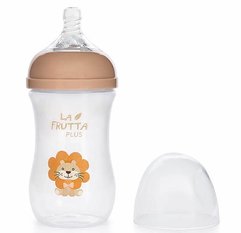 La Frutta Plus Natural Flow Bottle Anti-Colic 270ml (Beige) , BPA FREE, 0%bisfenol - (M:4+) - Image 2
