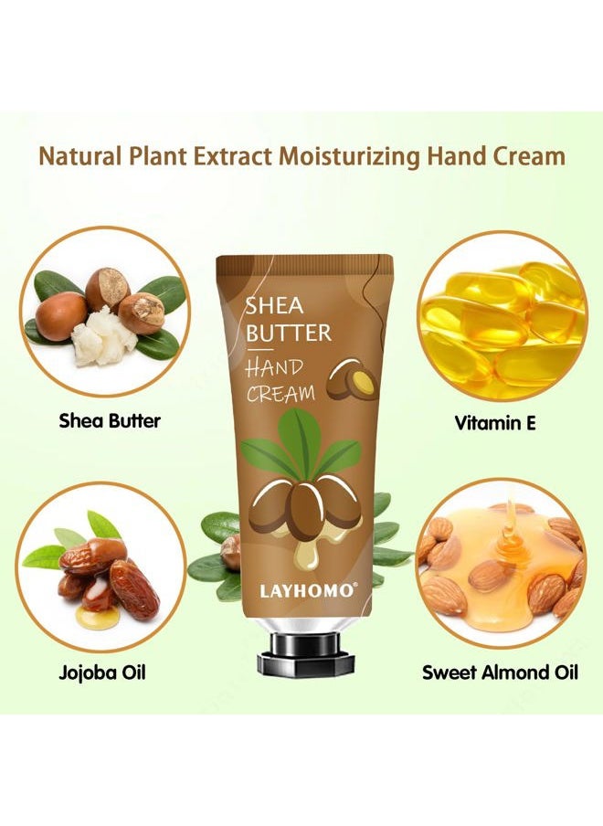 DBEAUTYM - 10 Pack Christmas Gifts Hand Cream Set,Christmas Gifts for Women,Stocking Stuffers for Teen Girls Party Gifts Travel Size Lotion Shea Butter Hand Cream for Dry Hands,10 Different Fragrances - Image 1