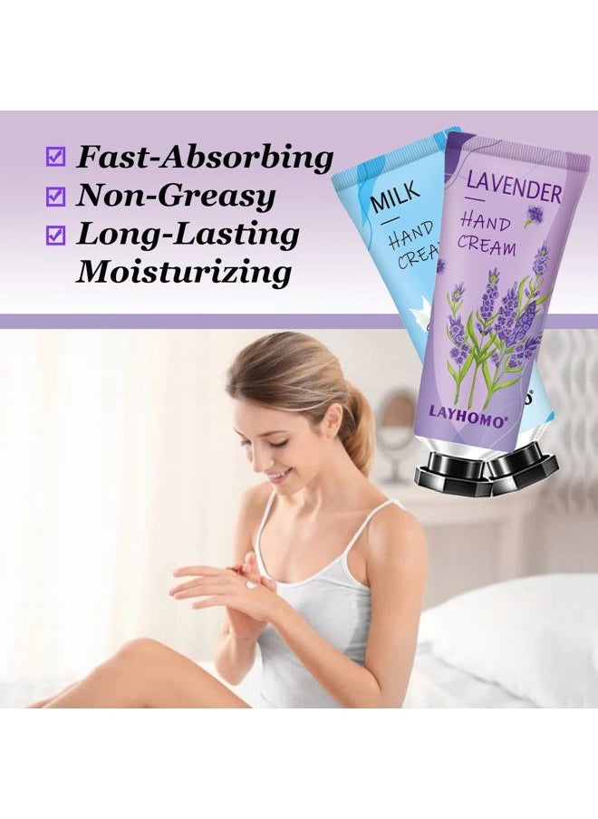 DBEAUTYM 10 Pack Christmas Gifts Hand Cream Set,Christmas Gifts for Women,Stocking Stuffers for Teen Girls Party Gifts Travel Size Lotion Shea Butter Hand Cream for Dry Hands,10 Different Fragrances  - Image 4
