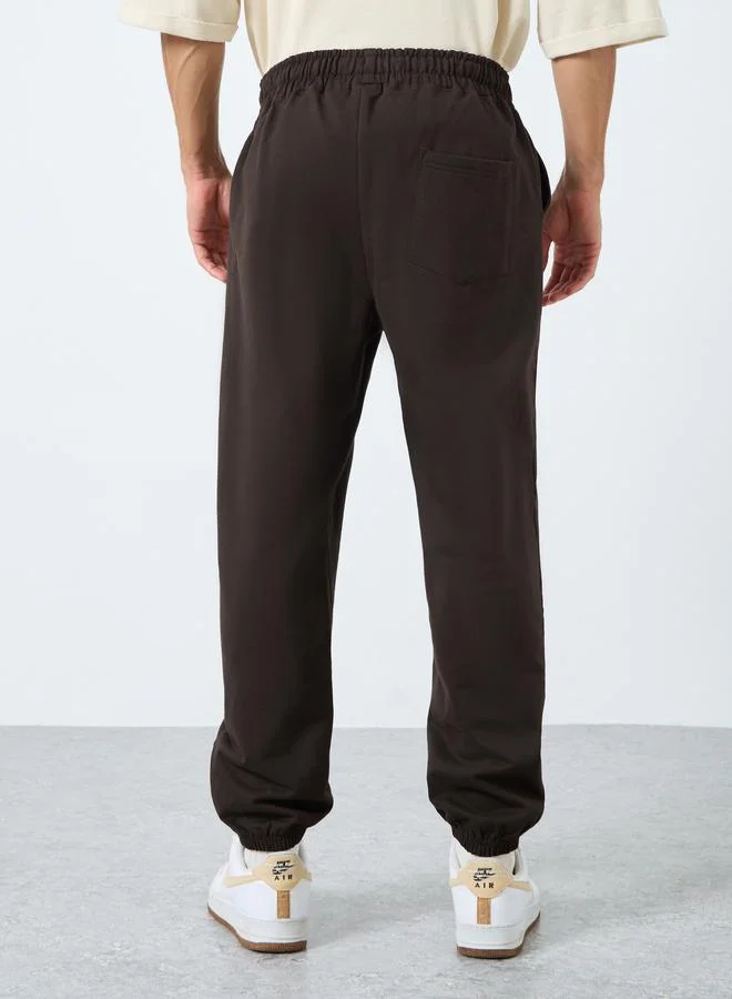 Styli Styli  Heavy Fleece Panel Jogger with Drawstring