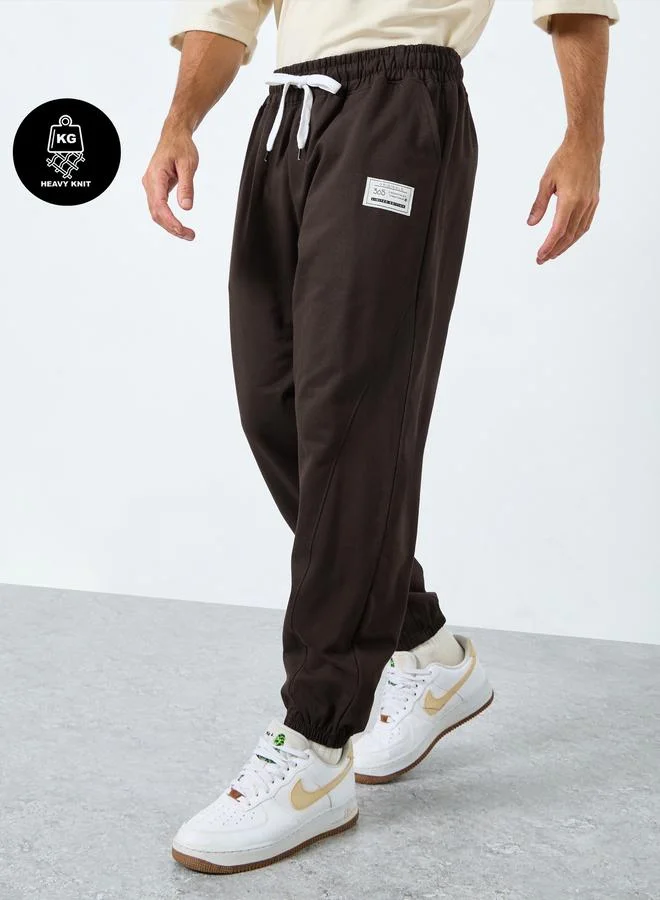 Styli Styli  Heavy Fleece Panel Jogger with Drawstring