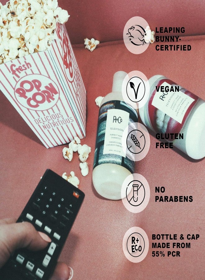 R+Co | Travel Sized | Television Perfect Shampoo and Conditioner Set for Preserving Color Treated Hair | Anti Frizz + Repairs + Nourishes | Vegan + Sulfate-Free | Set of 2 - Image 3