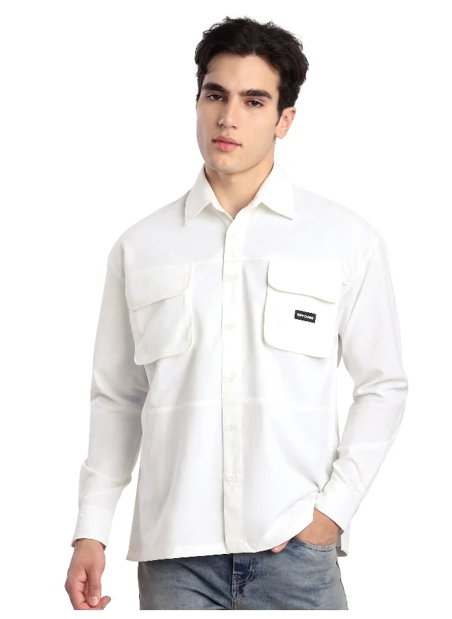 بيونغ White Baggy Pocketed Shirt