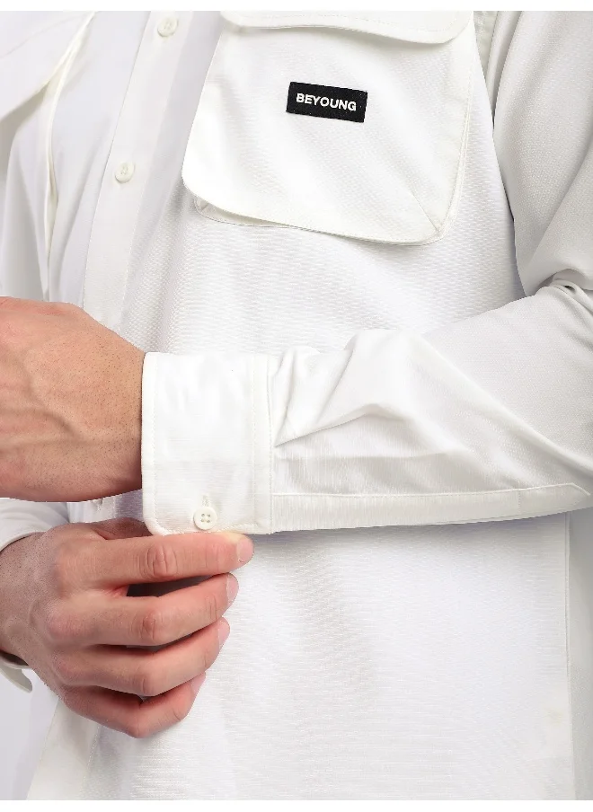 بيونغ White Baggy Pocketed Shirt