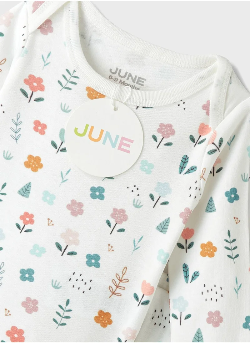 جون Kids 3 Piece Printed Newborn Set