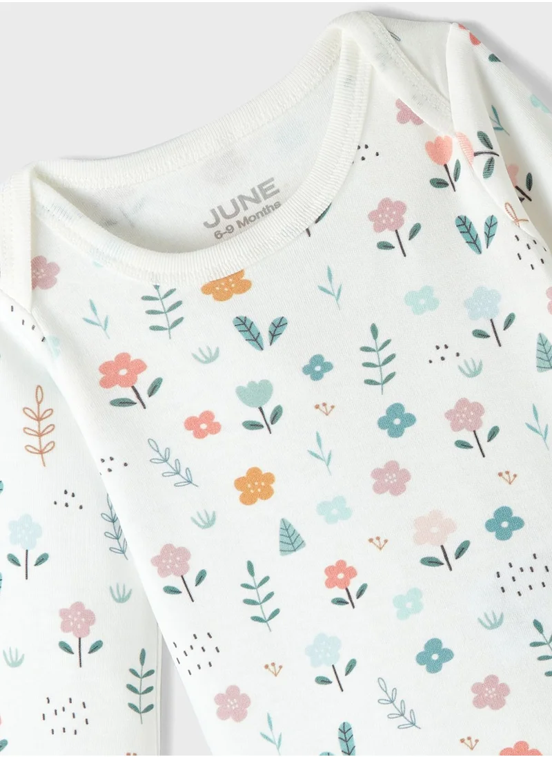 جون Kids 3 Piece Printed Newborn Set