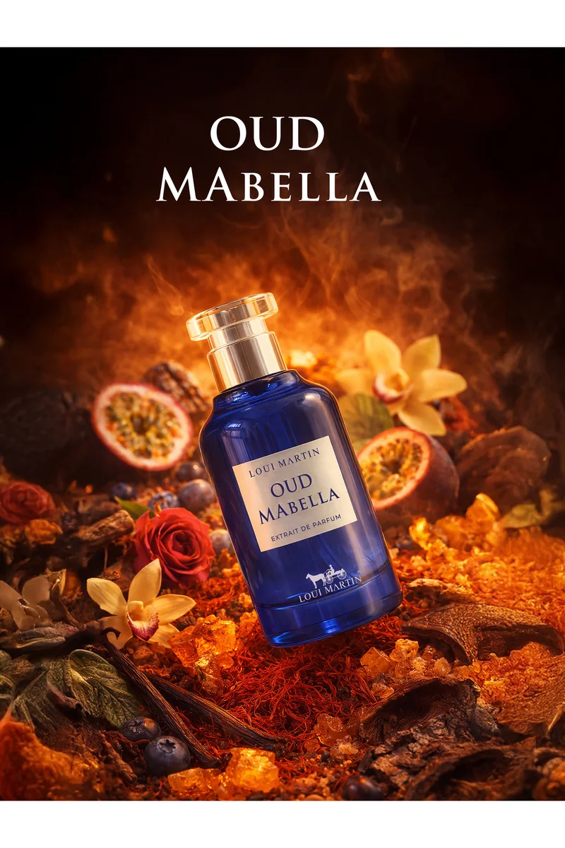 Loui Martin Oud Mabelle Extrait De Parfum 100ml | Passionfruit & Saffron | Oud, Leather, Woods & Amber | Exotic Unisex Fragrance