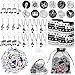 Seajan 110 Pcs Music Party Favors Include Music Notes Silicone Bracelets Piano Note Necklaces Keychains Stickers Badges Organza Gift Bag Fillers for Piano Themed Birthday Party Supplies Decorations - Image 3