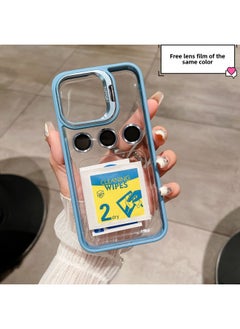 Digital Cputer/iphone Protective Case For IPhone Mini/13/13 Pro/13 Pro Max Pu Leather Material Slim Design Lightweight Stylish-Color:Bracket Transparent Missing Label 】-Applicable Model:iPhone 14 PR