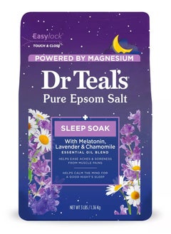 Dr Teal's Pure Epsom Melatonin Sleep Soaking Bath Salt 1360 g  - Image 1