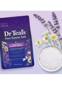 Dr Teal's Pure Epsom Melatonin Sleep Soaking Bath Salt 1360 g  - Image 4