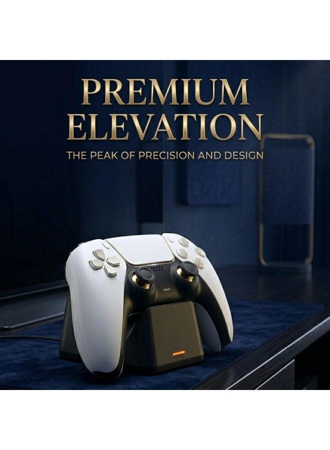 دوبي قاعدة شحن DOBE لوحدات تحكم بلاي ستيشن 5 - حامل شحن مزدوج لوحدات تحكم بلاي ستيشن 5، قاعدة شحن سريع مع مؤشر LED - Image 2