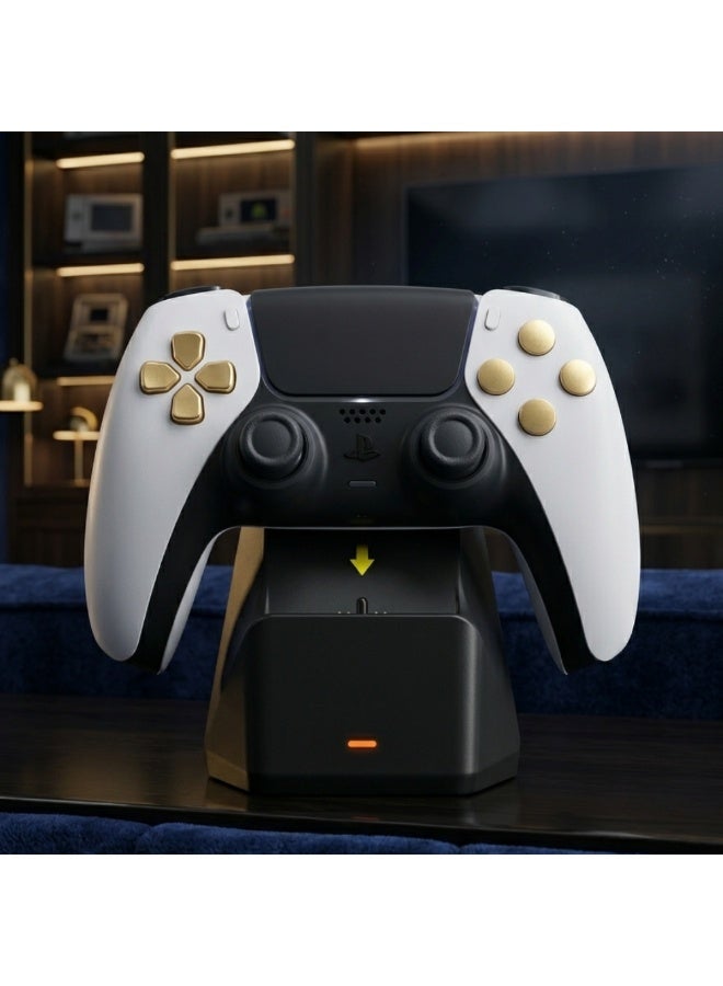 دوبي قاعدة شحن DOBE لوحدات تحكم بلاي ستيشن 5 - حامل شحن مزدوج لوحدات تحكم بلاي ستيشن 5، قاعدة شحن سريع مع مؤشر LED - Image 5