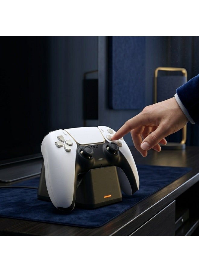 دوبي قاعدة شحن DOBE لوحدات تحكم بلاي ستيشن 5 - حامل شحن مزدوج لوحدات تحكم بلاي ستيشن 5، قاعدة شحن سريع مع مؤشر LED - Image 3