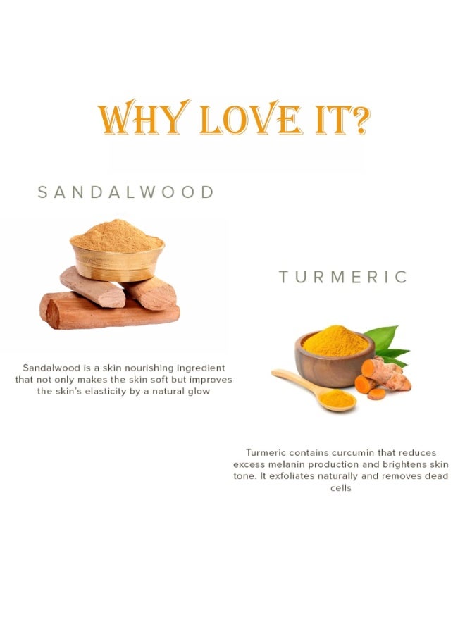 Mysore Sandalwood & Turmeric Shower Gel | SLS & Paraben free | 200ml Body Wash - Image 4