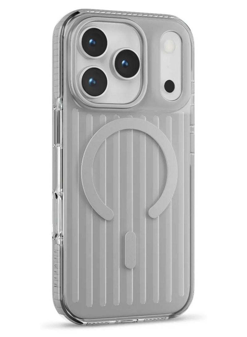 ليفيلو جراب MagSafe لهاتف iPhone 17 Pro Max مع حماية من الخدش 2H / حواف مرتفعة للكاميرا والشاشة / غطاء خلفي مقاوم للصدمات بزوايا مقاومة للصدمات - حجر فضي - Image 1