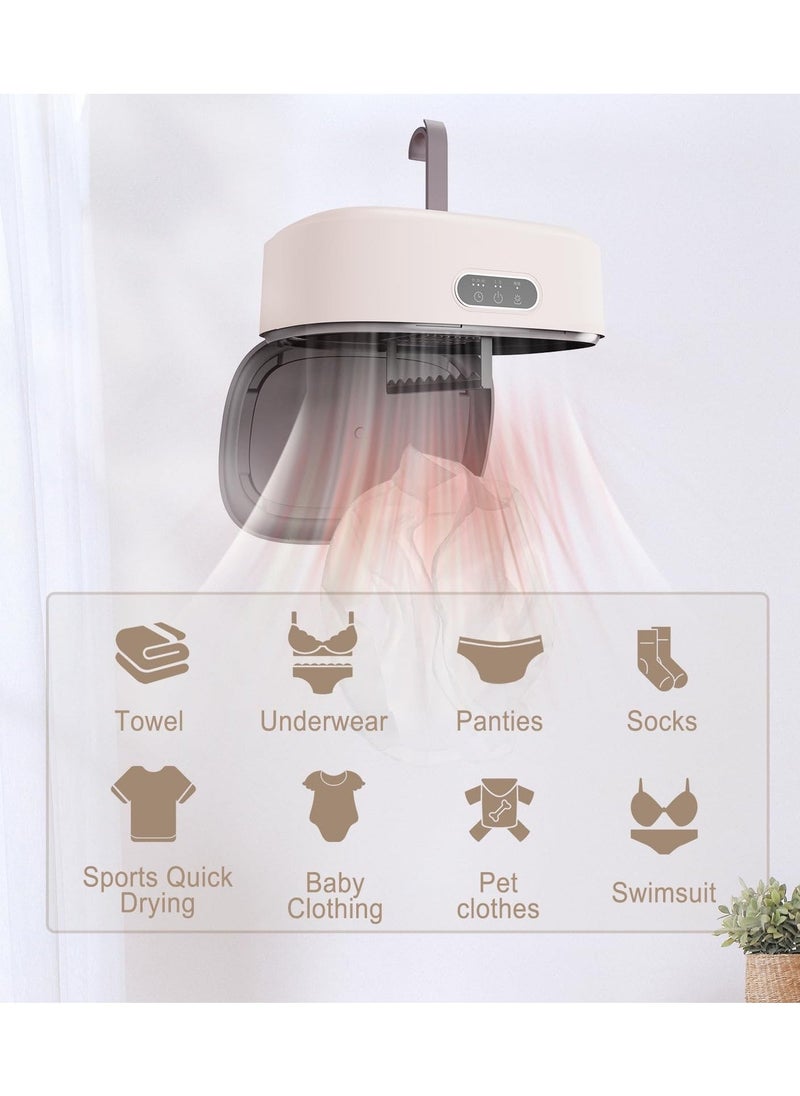 Portable Dryer.mini Dryer Fit Apartment,Travel,Dorm,RV.Portable Dryer Machine For Clothes With Timing Function Equipped,PTC Heating Body.Dryer Bag & Hanger.For Clothes, Underwear,Baby Clothes - Image 4