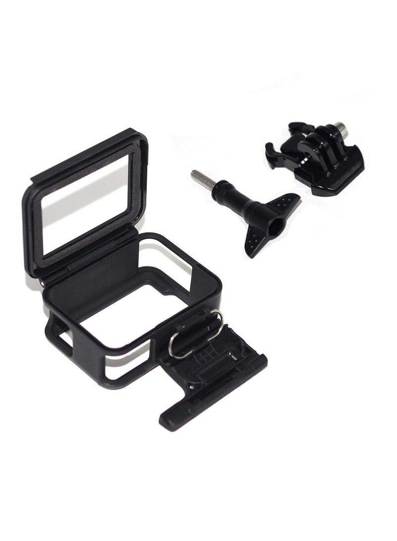 side-opening frame housing case camouflage without side button for gopro hero 5 6 with tripod adapter and screw  - Image 5