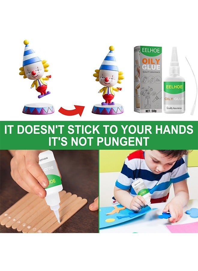 EELHOE Welding High-Strength Oily Glues, Multifunctional Powerful Universal Glue, Clear Oily Glue for Metal, Plastic, Wood, Ceramics, Leather, Glass 50ml - Image 2