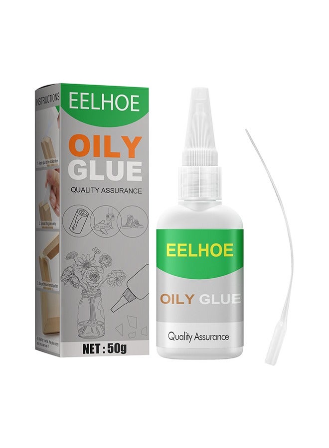 EELHOE Welding High-Strength Oily Glues, Multifunctional Powerful Universal Glue, Clear Oily Glue for Metal, Plastic, Wood, Ceramics, Leather, Glass 50ml - Image 1
