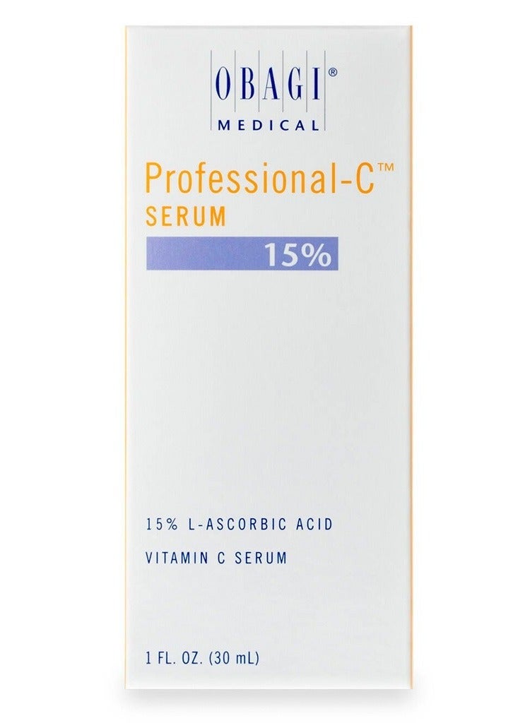 Obagi Medical Obagi Professional C Serum 15%, Vitamin C Facial Serum with Concentrated 20% L Ascorbic Acid, 1 Fl Oz, 30Ml