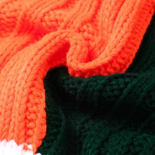 SockFrenzy Crazy Irish Flag Tricolor Balaclava Crochet Hat Music Festival Halloween mask - Image 5