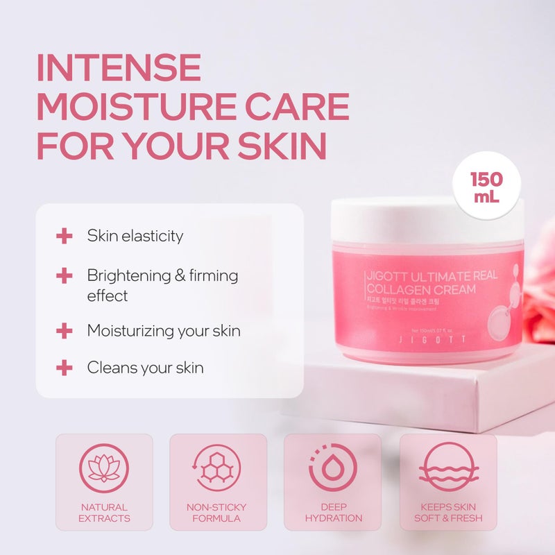 Jigott - Ultimate Real Collagen Cream 5.07 FL OZ/150ml - Image 3