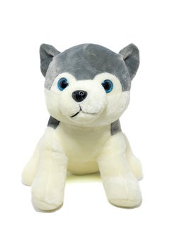 Toto Toys Plush Puppy With Ty Eyes- Black And Grey  Size 35  - Image 1