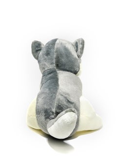 Toto Toys Plush Puppy With Ty Eyes- Black And Grey  Size 35  - Image 3