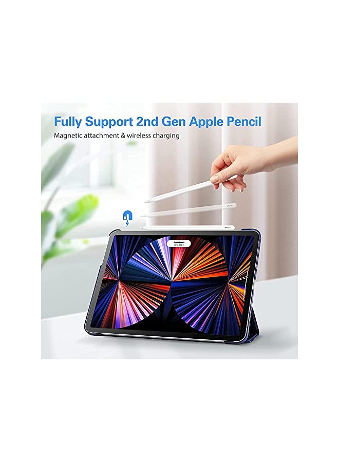 Procases ProCase iPad Pro 12.9 Case 2022/2021/2020/2018, Slim Stand Hard Back Shell Smart Cover for iPad Pro 12.9 Inch 6th Generation 2022/5th Gen 2021/4th Gen 2020/3rd Gen 2018 -Navy - Image 2
