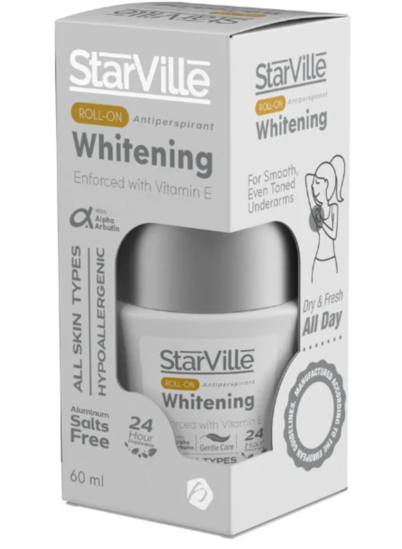 starville StarVille Roll ON Antiperspirant Whitening Enforced With Vitamin E 60ml 