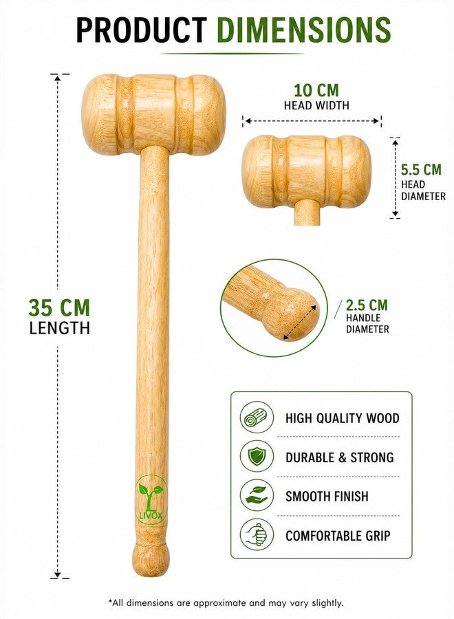 Livox Cricket Bat Double Sided Knocking Wooden Mallet with Cricket Bat Grip and Cone and Linseed Oil 100ml, Pack of 4 - Image 4