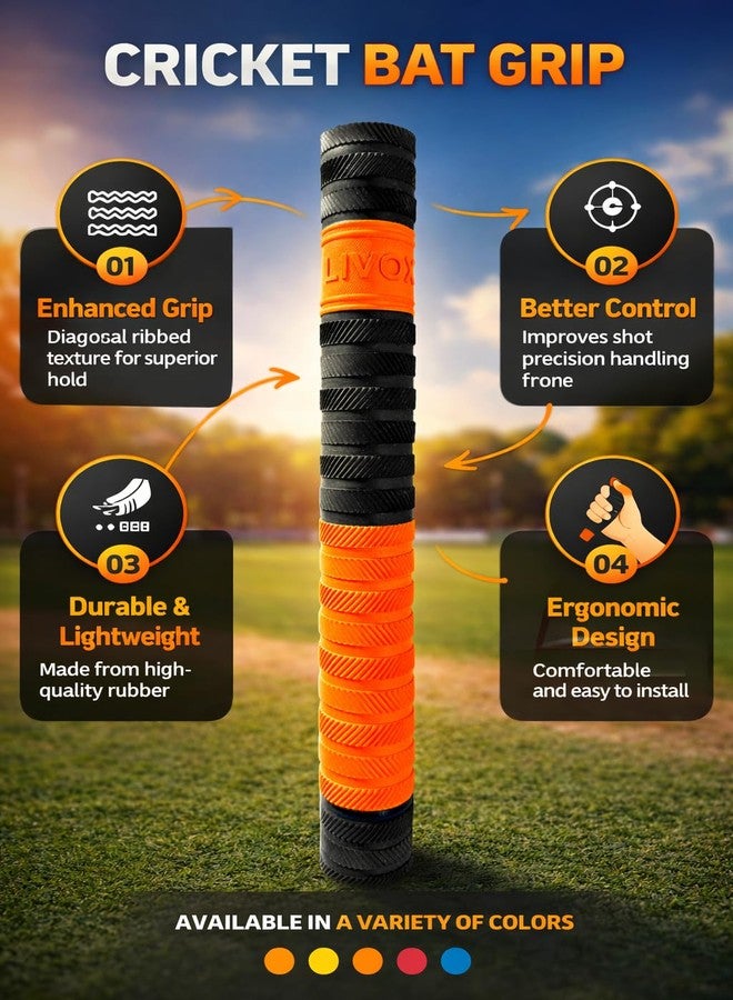 Livox Cricket Bat Double Sided Knocking Wooden Mallet with Cricket Bat Grip and Cone and Linseed Oil 100ml, Pack of 4 - Image 3