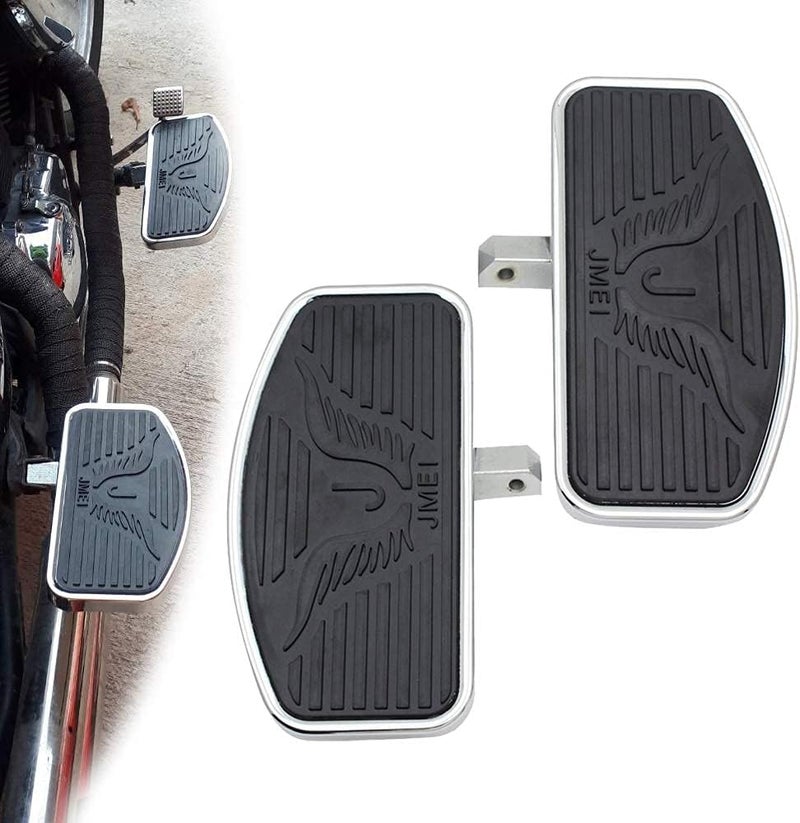 logass Motorcycle Floorboard Front/Rear passenger foot pegs for Honda Magna VF250/VT250/VF750 1994-2013 Yamaha V-STAR DragStar XVS 650 / Virago XV125/250/400 Pair (Reat) - Image 1