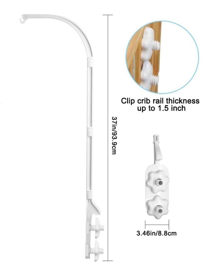 Accfore - Accfore 37 Inch Double Screw Crib Activity Rattle Holder - Image 1