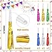 Twavang 12 Pcs Glitter Noise Makers Metallic Fringed Party Blower for Adults Birthday Graduation New Years Party Favors Supplies Colorful - Image 4