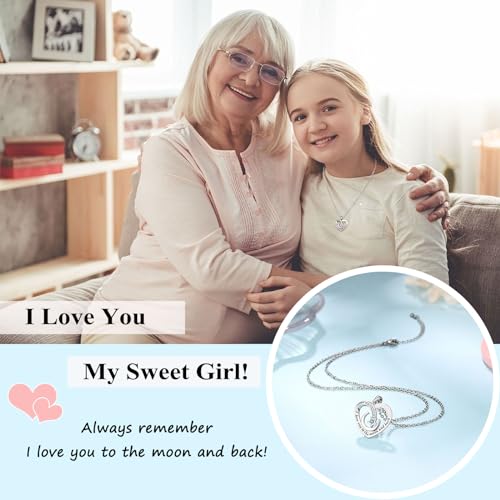 UPROMI Stocking Stuffers Necklaces for Teen Girl Gifts Trendy Stuff Kids Jewelry 8 12 14 10 11 13 Year Old Birthday Christmas Gifts for Tween Teenage Girls Granddaughter from Grandma - Image 2