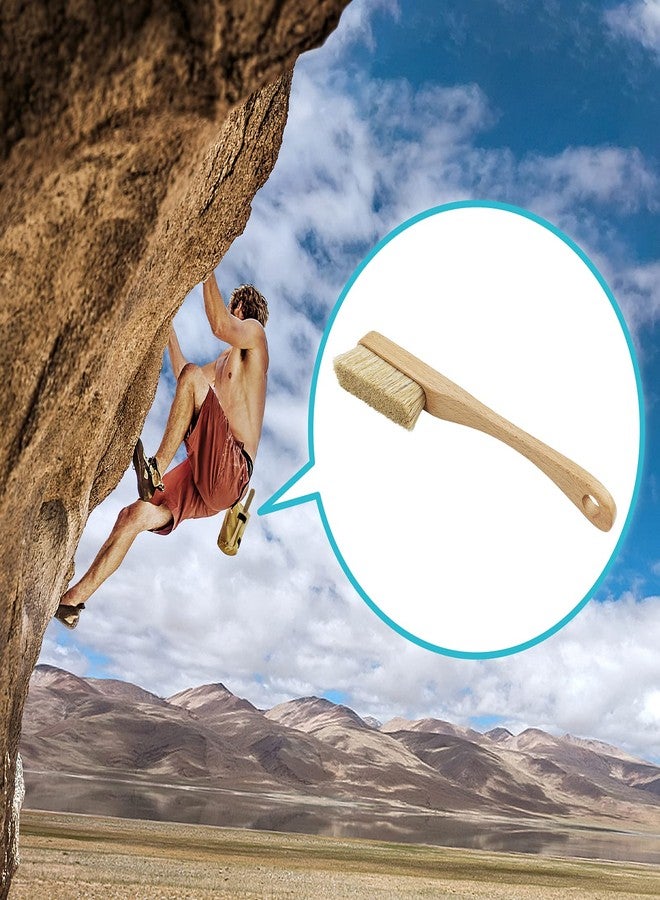TWO STONES فرشاة تسلق صخور فاخرة بشعيرات سميكة ومتينة للغاية من شعر الخنزير البري، فرشاة تسلق الصخور بمقبض قوي، هدية مثالية لمتسلقي الصخور (CJ-CB2008A+CJ-CB2045B (قطعتان)) - Image 4