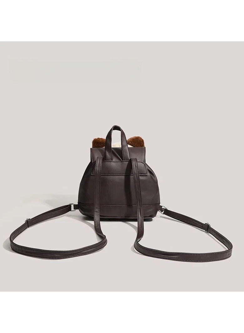 عام حقيبة ظهر قطط سيامي فاخرة، الخريف والشتاء جديدة فاخرة سعة كبيرة حقيبة عيد الفتيات - Image 4