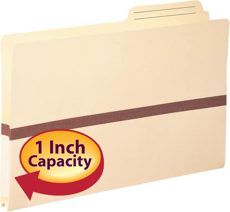 Smead File Pocket 25Cut Printed Tab TyvekReinforced Legal Size Manila 50 per Box 76487 - Image 2