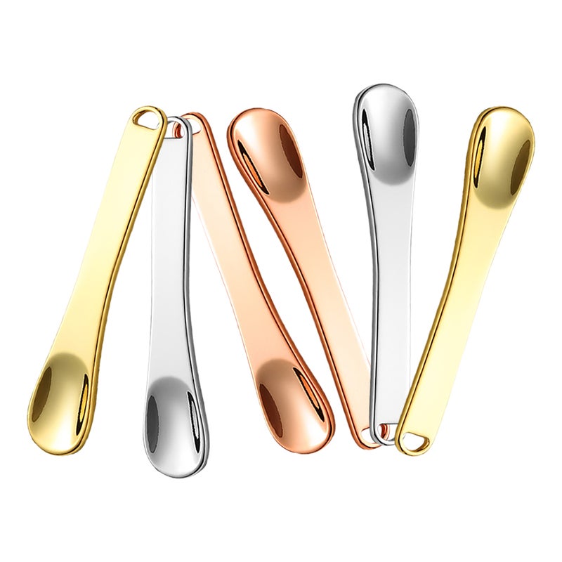 12 pcs Cosmetic Spatula: Mini Eye Cream Spatula - Zinc Alloy Skincare Spoon Tool Spoon For Lotions Cream Moisturizers - Image 3