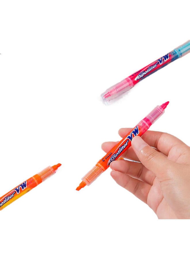 Pilot Dual-Tip Marker Pen, Straight Liquid Fluorescent Pen, Student Stationery, Svw-15Sl Dual-Tip Fluorescent Pen-Yg, 3Mm, Yellow/Green, Single Pen - Image 3