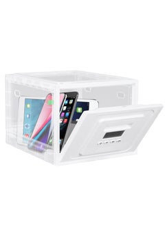 Generic Lockable Box, 2 Mode Timing/Password Medicine Storage Box with Lock, Lockable Storage Bin Organiser Box for Fridge Food/Snacks/Phone/Tablet Jail/Home Safety, Batteries not included  - Image 2