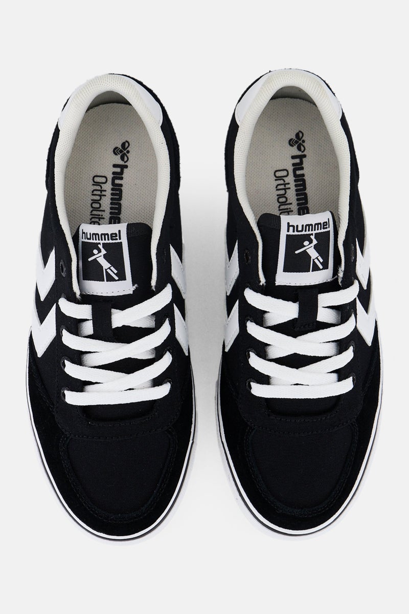 Hummel أحذية أطفال أولاد ستاديل منخفضة مزودة بأربطة للخارج، سوداء - Image 2